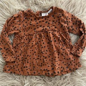 Zara animal print top